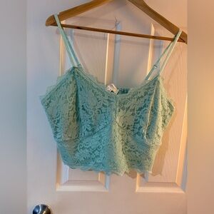 Additional Elle mint tourquise bralette lace elastic band size 2X